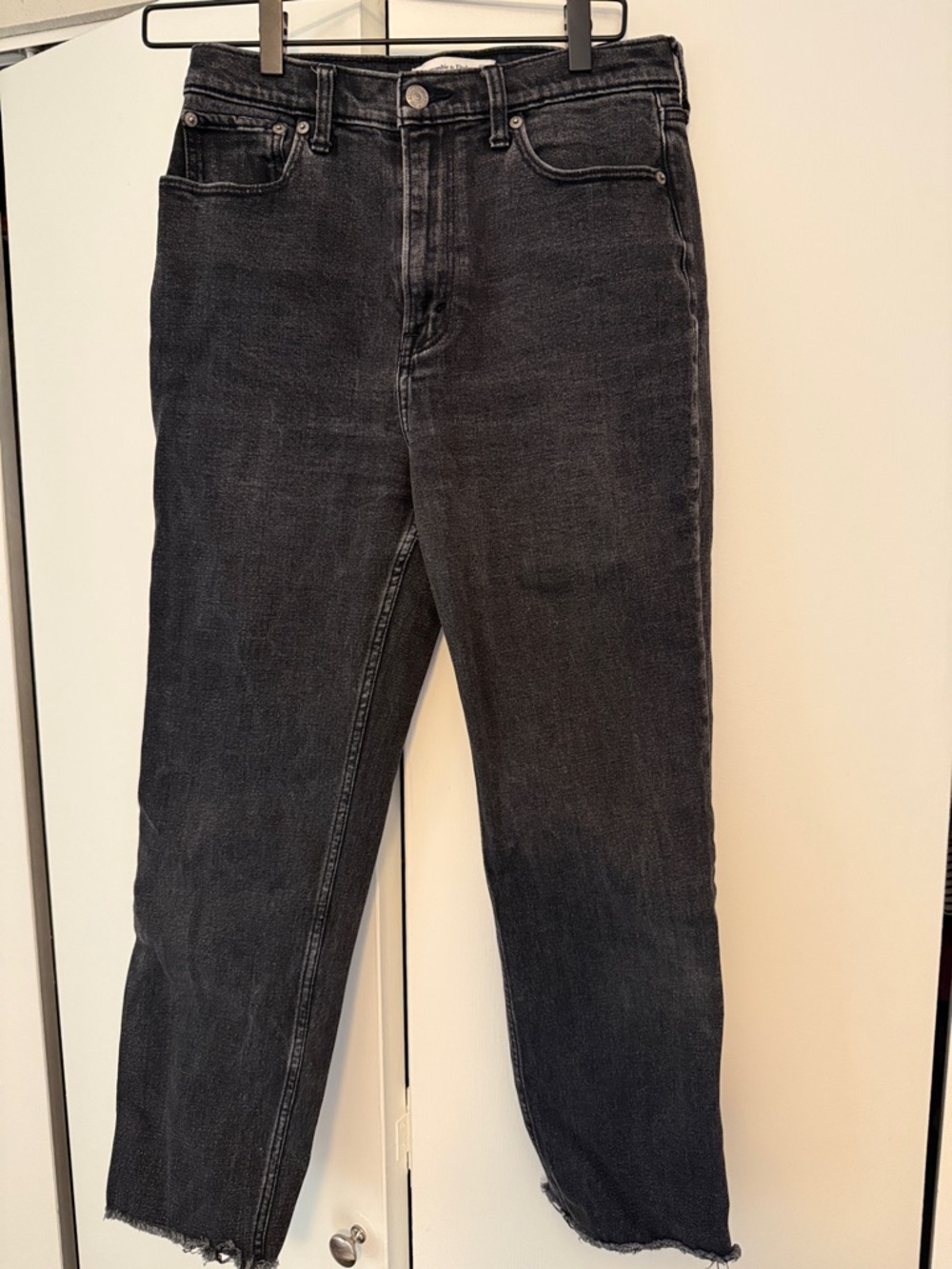 Abercrombie & Fitch Washed Black Denim Jeans